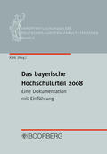Kahl |  Das bayerische Hochschulurteil 2008 | Buch |  Sack Fachmedien