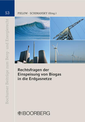 Pielow / Schimansky | Rechtsfragen der Einspeisung von Biogas in die Erdgasnetze | Buch | 978-3-415-04336-7 | sack.de