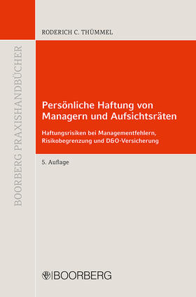 Thümmel | Persönliche Haftung von  Managern und Aufsichtsräten | Buch | 978-3-415-05770-8 | sack.de
