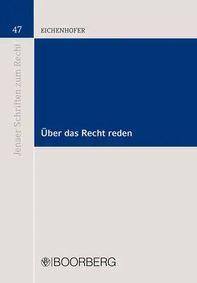 Eichenhofer |  Über das Recht reden | Buch |  Sack Fachmedien