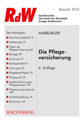 Marburger | Die Pflegeversicherung | E-Book | sack.de