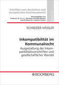 Schneider-Häßler |  Schneider-Häßler, T: Inkompatibilität im Kommunalrecht | Buch |  Sack Fachmedien