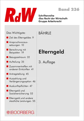 Bährle |  Elterngeld | Buch |  Sack Fachmedien