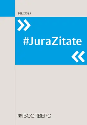 Diringer |  #JuraZitate | Buch |  Sack Fachmedien