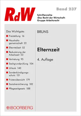 Bruns |  Elternzeit | Buch |  Sack Fachmedien