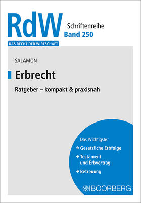 Salamon | Salamon, M: Erbrecht | Buch | 978-3-415-06741-7 | sack.de