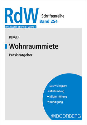 Berger | Berger, H: Wohnraummiete | Buch | 978-3-415-06911-4 | sack.de