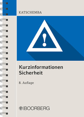 Katschemba | Kurzinformationen Sicherheit | Buch | 978-3-415-07039-4 | sack.de