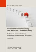 Euler / Meckert / Zeis |  Hessische Gemeindeordnung und Hessische Landkreisordnung | eBook | Sack Fachmedien