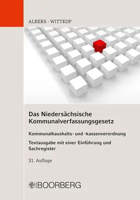 Albers / Wittkop |  Das Niedersächsische Kommunalverfassungsgesetz | Buch |  Sack Fachmedien