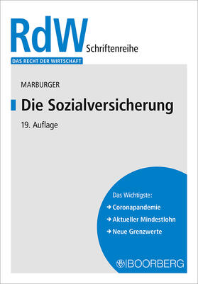 Marburger | Die Sozialversicherung | Buch | 978-3-415-07216-9 | sack.de