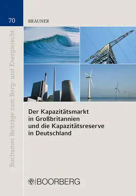 Brauner |  Der Kapazitätsmarkt in Großbritannien und die Kapazitätsreserve in Deutschland | Buch |  Sack Fachmedien