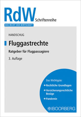 Handschug | Fluggastrechte | Buch | 978-3-415-07532-0 | sack.de
