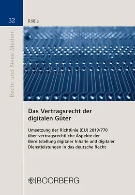 Rößle |  Das Vertragsrecht der digitalen Güter | Buch |  Sack Fachmedien