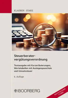  Steuerberatervergütungsverordnung | Buch |  Sack Fachmedien