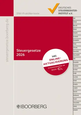 Steuergesetze 2026 | Buch | 978-3-415-07818-5 | www.sack.de