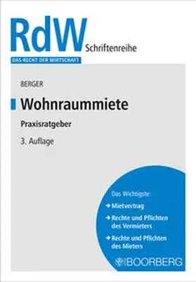 Berger | Wohnraummiete | Buch | 978-3-415-07995-3 | www.sack.de
