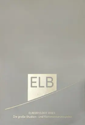 Elberfelder Bibel. Die große Studien- und Kommentarausgabe Leder mit Goldschnitt | Buch | 978-3-417-02070-0 | www.sack.de
