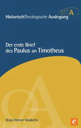 Neudorfer / Maier / Riesner |  Der erste Brief des Paulus an Timotheus | eBook | Sack Fachmedien