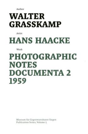 Grasskamp / Schmidt / Immorde |  Hans Haacke | Buch |  Sack Fachmedien