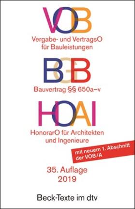 VOB/BGB Bauvertrag/HOAI | Buch | 978-3-423-05596-3 | sack.de
