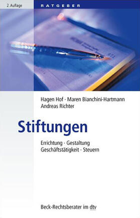 Hof / Bianchini-Hartmann / Richter | Stiftungen | Buch | 978-3-423-05621-2 | sack.de