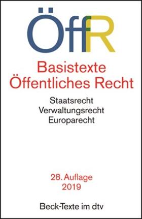 Basistexte Öffentliches Recht: ÖffR | Buch | 978-3-423-05756-1 | sack.de