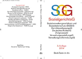 SGG/SGB X. Sozialgerichtsgesetz, Sozialverwaltungsverfahren und Sozialdatenschutz: SGG | Buch | 978-3-423-05778-3 | sack.de