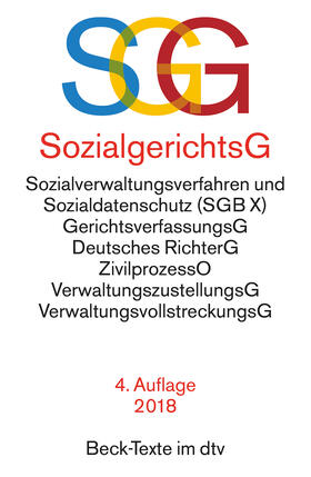 SGG/SGB X. Sozialgerichtsgesetz, Sozialverwaltungsverfahren und Sozialdatenschutz: SGG | Buch | 978-3-423-05778-3 | sack.de