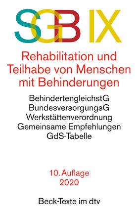 SGB IX Rehabilitation und Teilhabe von Menschen mit Behinderungen | Buch | 978-3-423-53022-4 | sack.de