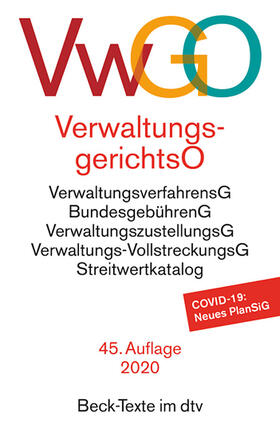 Verwaltungsgerichtsordnung, Verwaltungsverfahrensgesetz: VwGO | Buch | 978-3-423-53062-0 | sack.de