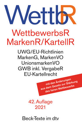 Wettbewerbsrecht, Markenrecht und Kartellrecht: WettbR | Buch | 978-3-423-53078-1 | sack.de