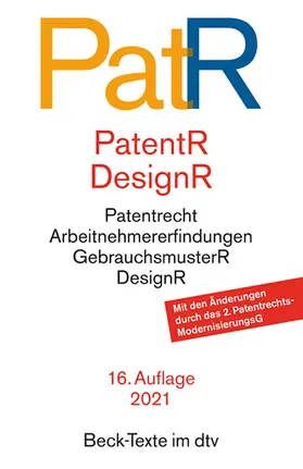 Patent- und Designrecht: PatR | Buch | 978-3-423-53124-5 | www.sack.de