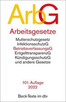 Arbeitsgesetze ArbG | Buch | sack.de