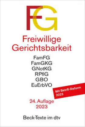 Freiwillige Gerichtsbarkeit: FG | Buch | 978-3-423-53188-7 | www.sack.de