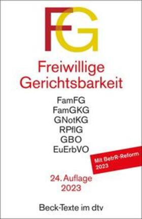 Freiwillige Gerichtsbarkeit: FG | Buch | 978-3-423-53188-7 | sack.de