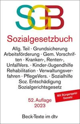 Sozialgesetzbuch mit Sozialgerichtsgesetz | Buch | 978-3-423-53194-8 | www.sack.de