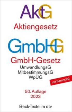Aktiengesetz, GmbH-Gesetz: AktG GmbHG | Buch | 978-3-423-53209-9 | sack.de
