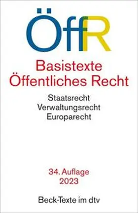 Basistexte Öffentliches Recht: ÖffR | Buch | 978-3-423-53216-7 | www.sack.de