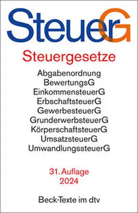 Steuergesetze: SteuerG | Buch | 978-3-423-53226-6 | www.sack.de