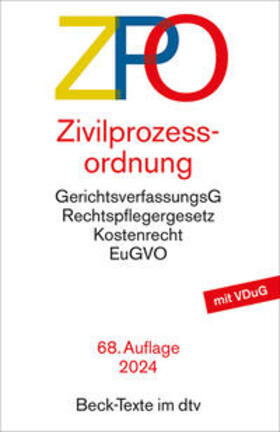 Zivilprozessordnung: ZPO | Buch | 978-3-423-53232-7 | sack.de