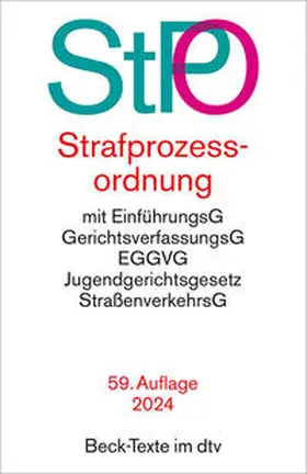 Strafprozessordnung | Buch | 978-3-423-53241-9 | www.sack.de