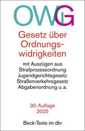 Gesetz über Ordnungswidrigkeiten. OWiG | Buch | 978-3-423-53301-0 | www.sack.de
