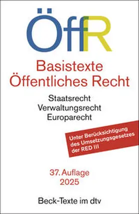 Basistexte Öffentliches Recht. ÖffR | Buch | 978-3-423-53313-3 | www.sack.de