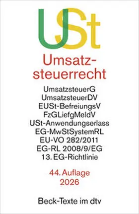  Umsatzsteuerrecht. USt | Buch |  Sack Fachmedien