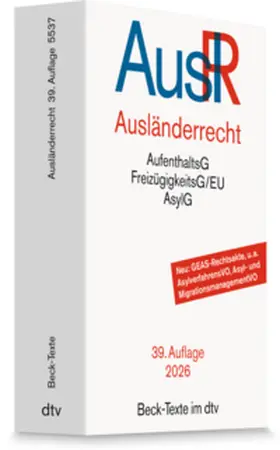 Ausländerrecht. AuslR | Buch | 978-3-423-53326-3 | www.sack.de