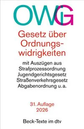  Gesetz über Ordnungswidrigkeiten. OWiG | Buch |  Sack Fachmedien
