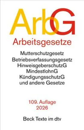  Arbeitsgesetze | Buch |  Sack Fachmedien