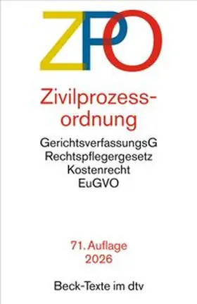  Zivilprozessordnung. ZPO | Buch |  Sack Fachmedien
