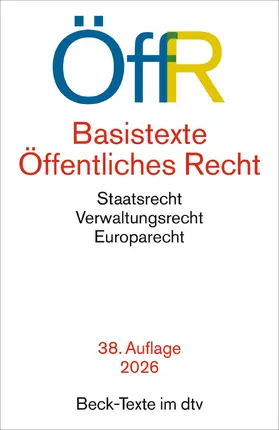 Basistexte Öffentliches Recht. ÖffR | Buch | 978-3-423-53372-0 | www.sack.de